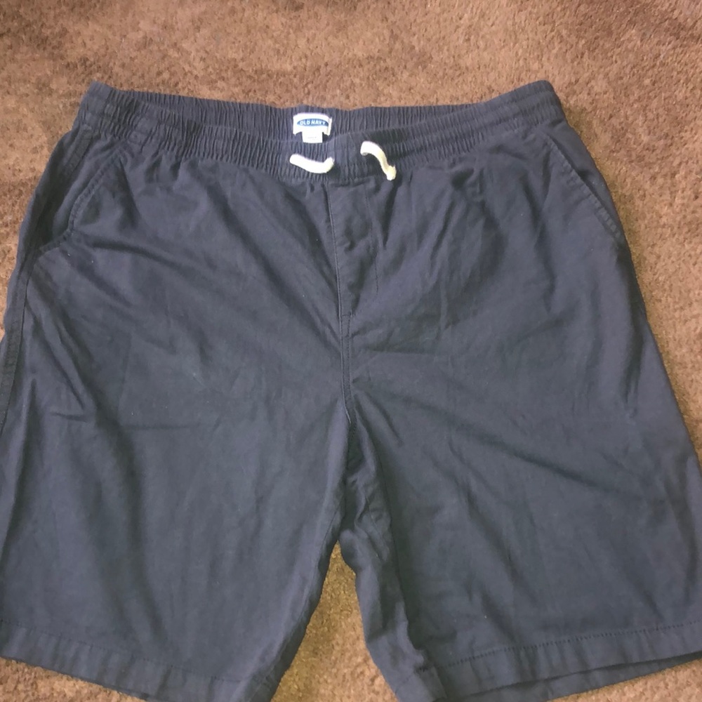 Charcoal Gray Drawstring Shorts